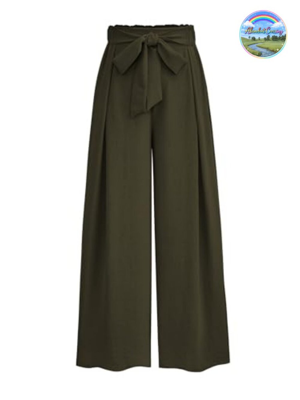 Women's High Waisted Wide Leg Palazzo Pants with Pockets Lightweight Pull-On